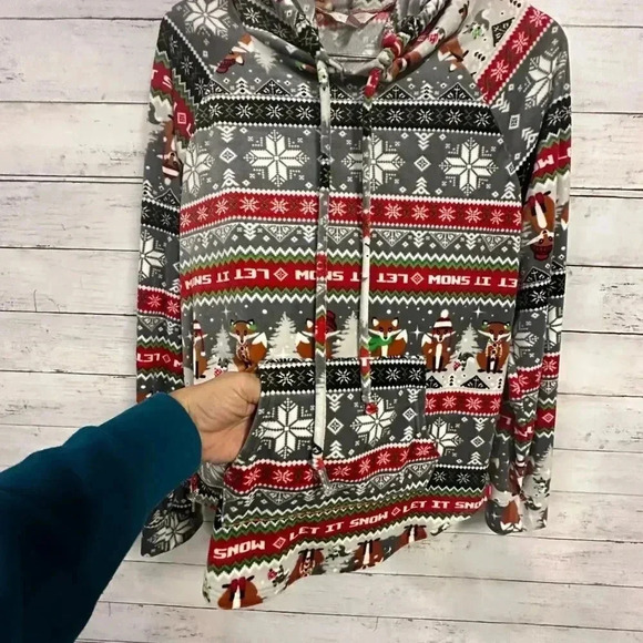 Let it Snow/ Christmas Pull-Over Sweater Size XL - Picture 2 of 5